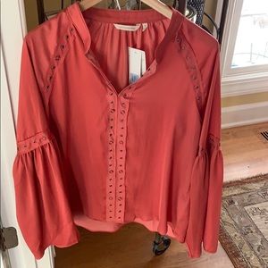 Coral Soft Surroundings blouse